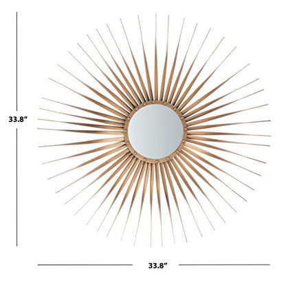 Safavieh Home Collection Lachlyn 34-inch Gold Sunburst Round Mirror