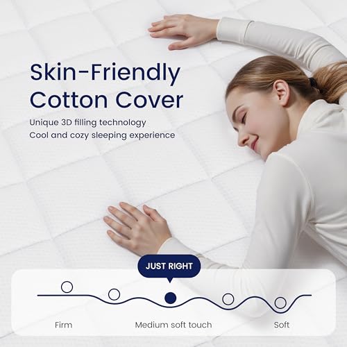 Full Size Mattress, Luxury 8 inch Hybrid Memory Foam Full Mattress in a Box, view 4