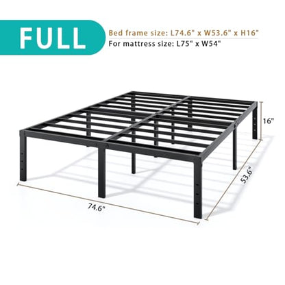 Metal Bed Frame Full Size 16 Inch Platform Bed Frames with Underbed Storage, view 4