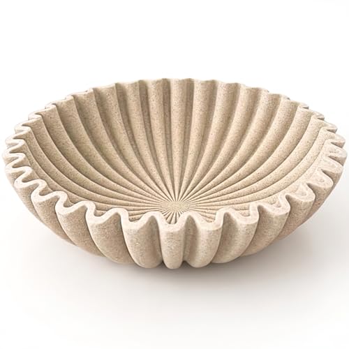 Large Decorative Bowl for Home Decor - Purse Bowl Decor - Key Bowl for Entryway Table - Coffee Table Bowl - Organic Modern Home Decor