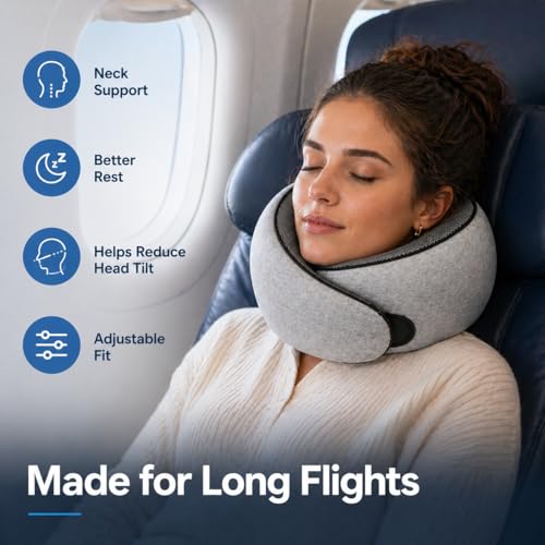 G-Shape Memory Foam Travel Pillow, Neck Pillow, view 5