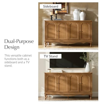 58“ Farmhouse Sideboard Buffet Cabinet (Acorn), view 6