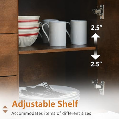Wood Sideboard Buffet Cabinet with Storage, view 6
