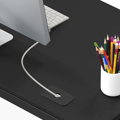 55 x 60 Commercial-Grade L-Shape Corner Office Computer Desk, Black, view 8
