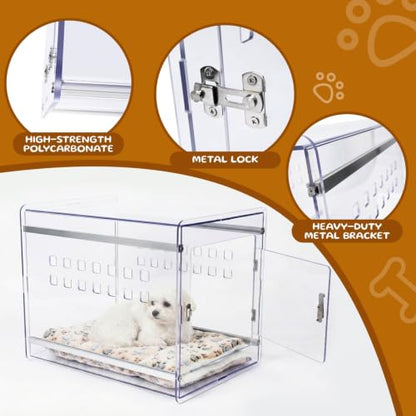 Dog Crate Furniture, Clear Indoor Dog Kennel for Small to Medium Dog, view 4