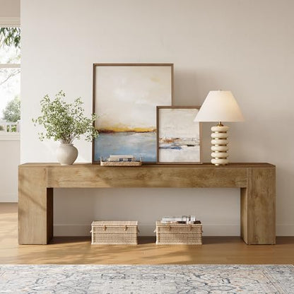 70.8" TV Stand, Wooden Entertainment Center, view 2