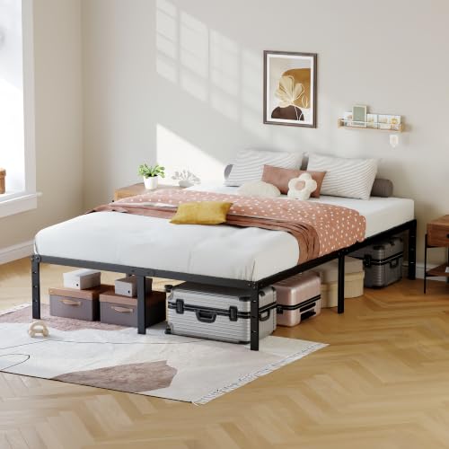 Full Bed Frame, 14 Inch Heavy Duty Metal Platform Bed Frame, view 5