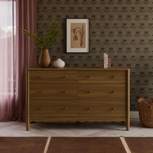 Babyletto Swell 6-Drawer Assembled Baby Dresser, Natural Walnut, view 3