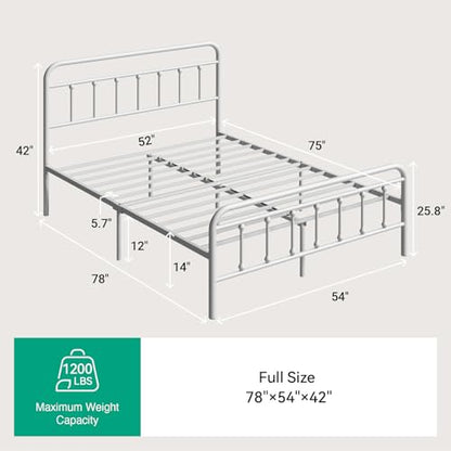 Metal Full Size Bed Frame, view 3