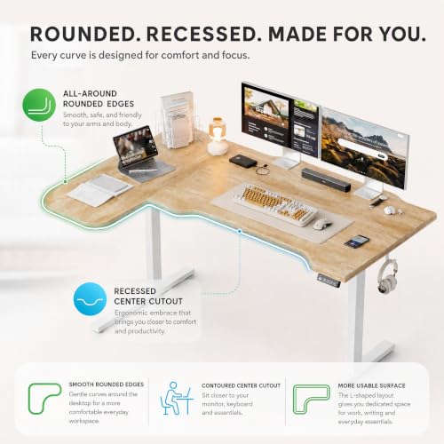 47" L Shaped Standing Desk, view 5