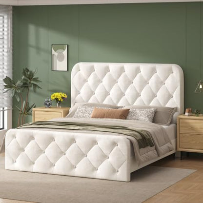 Queen Size Upholstered Bed Frame, view 2
