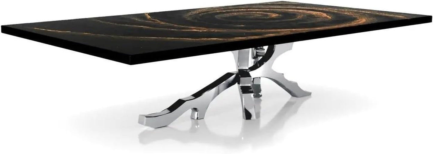 Albero Silver Art Top Coffee Tables - Small