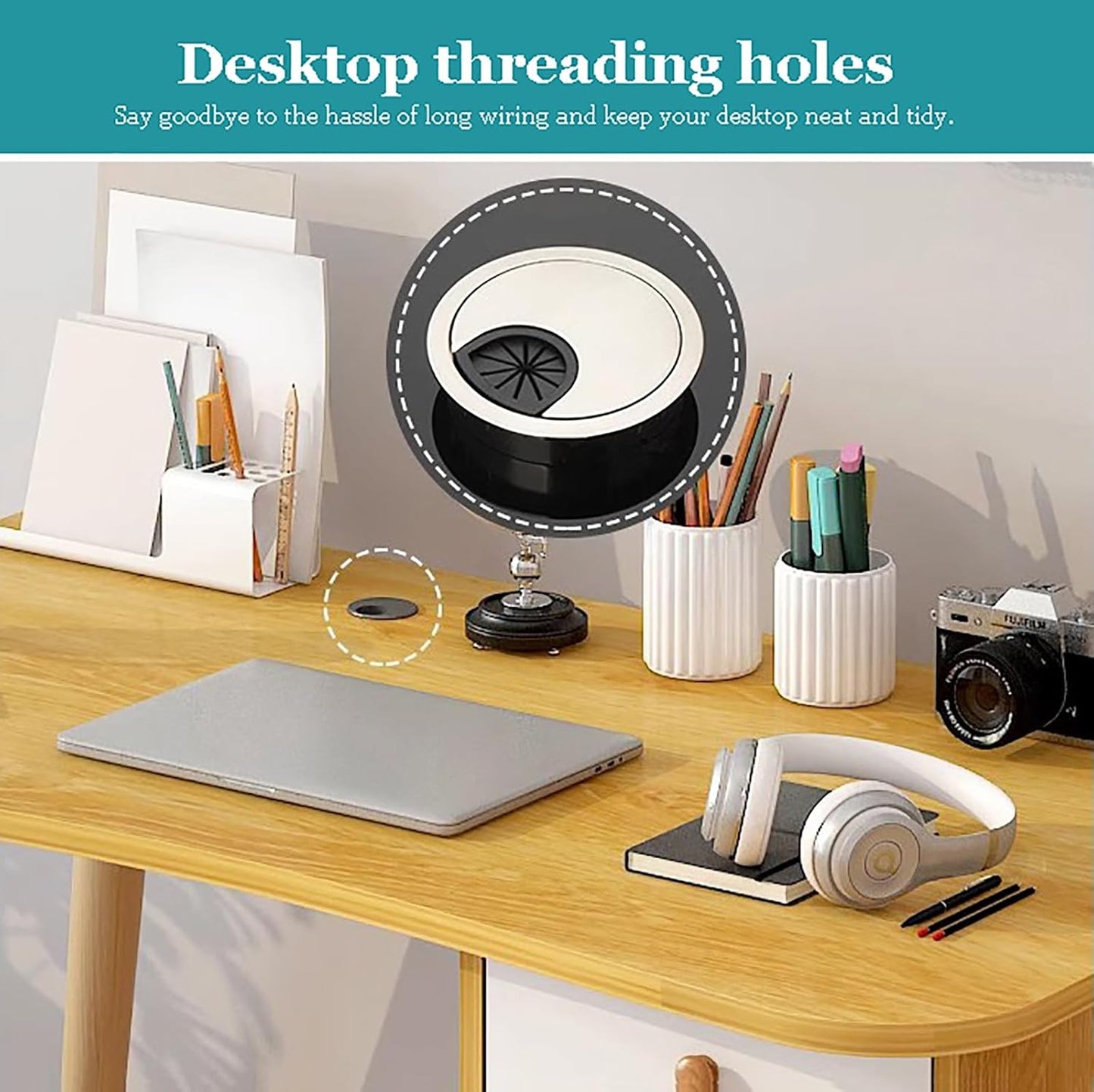 White Writing Desk with Drawer & Cabinet,Wood Computer Hutch,Home Office Desk,Small Study Desk,Workstation Pc Laptop Table for Bedroom Home Office，White B 120Cm/47