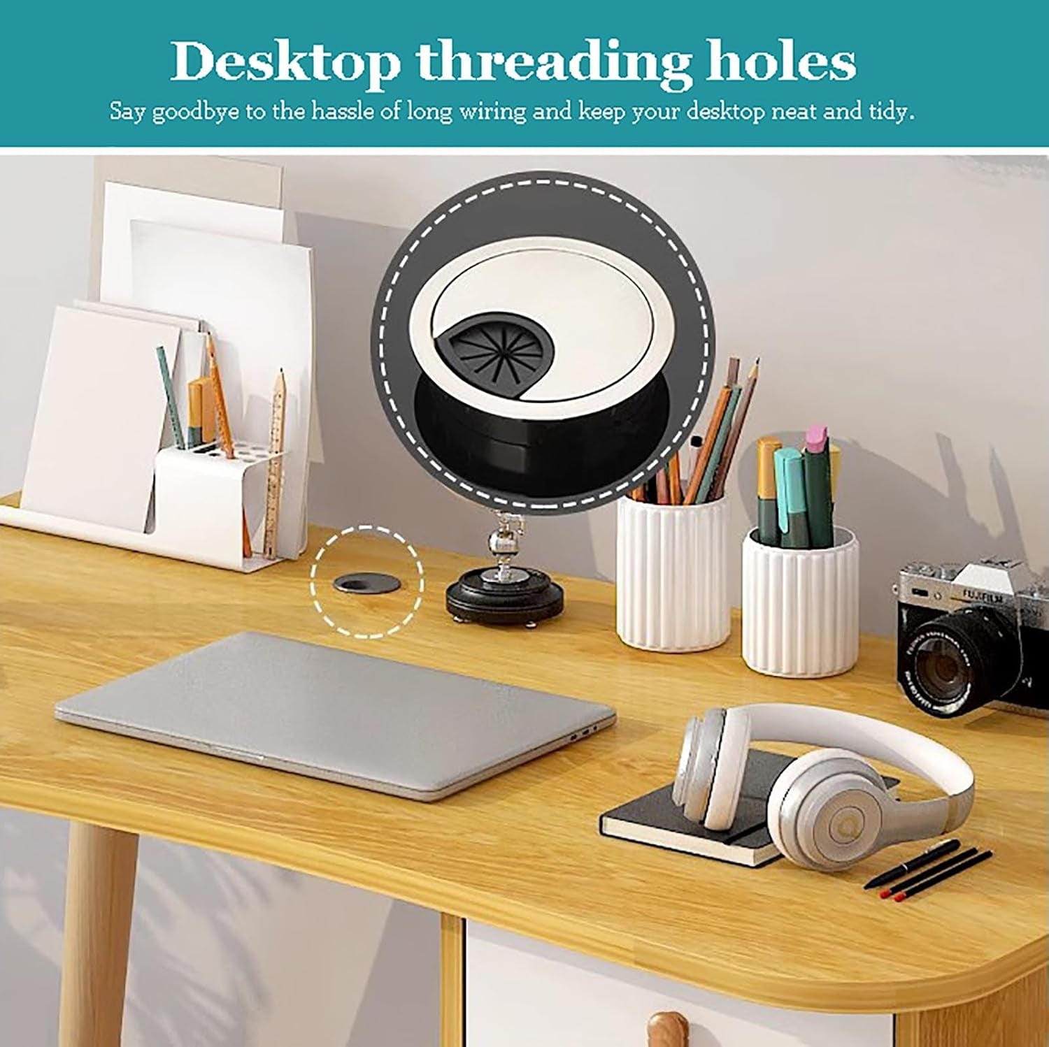 White Writing Desk with Drawer & Cabinet,Wood Computer Hutch,Home Office Desk,Small Study Desk,Workstation Pc Laptop Table for Bedroom Home Office，White B 120Cm/47