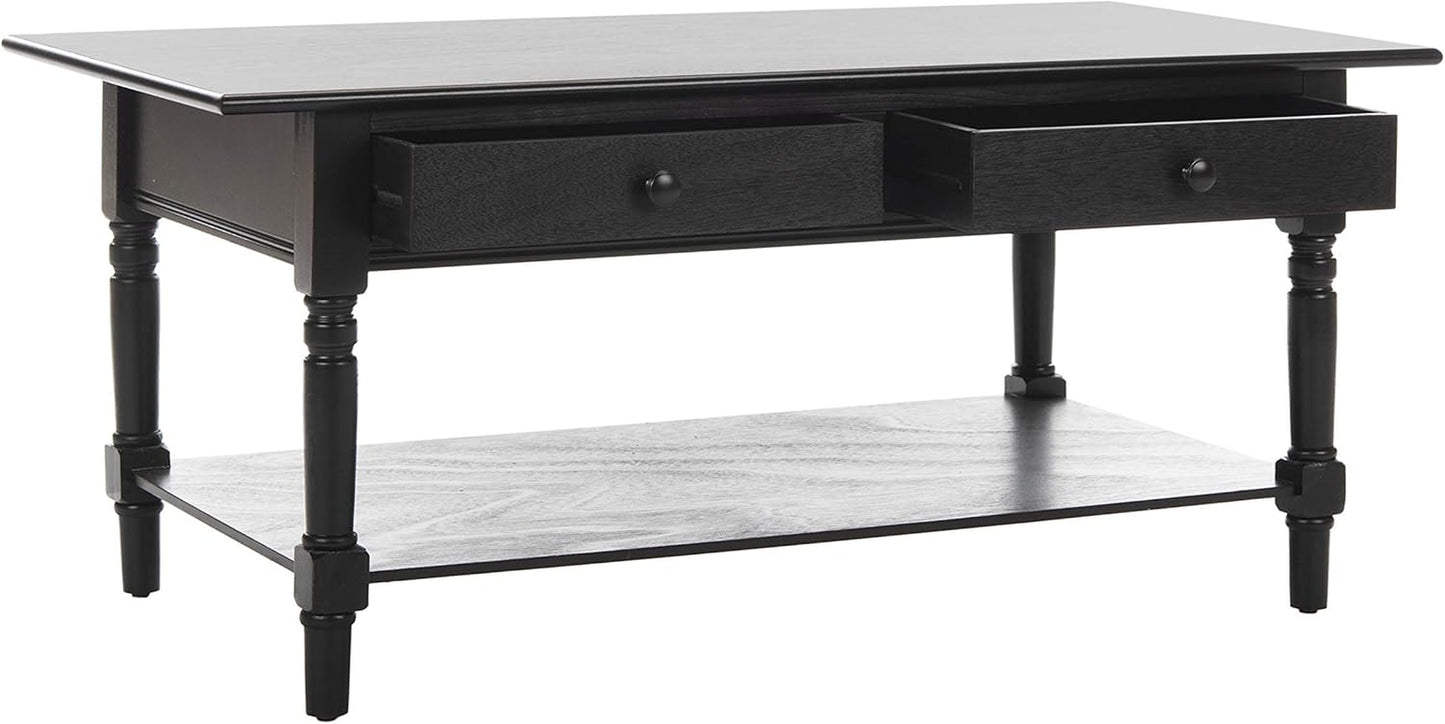 Home Collection Boris Distressed Black Coffee Table