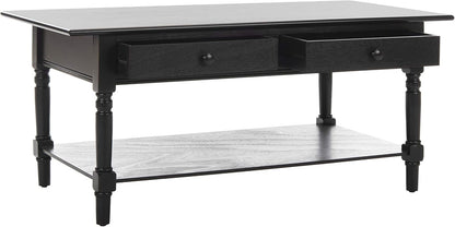 Home Collection Boris Distressed Black Coffee Table