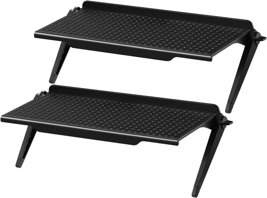 2 Park TV Top Shelf Apple Tv Mount Monitor Shelf Screen Storage Shelf Floating Tv Stand Router Shelf Adjustable Mount for Media Box, Game Console, Router TV, Camera Frames Remote 11.8 X 4.7 Inch