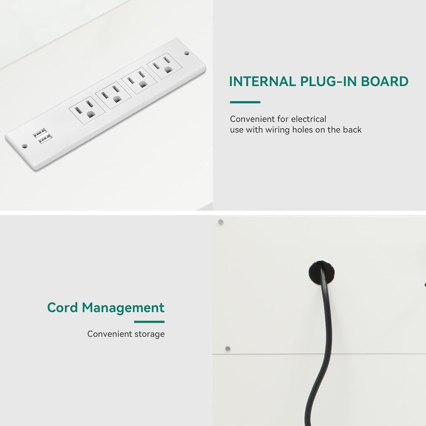 TV Stand for 75/80 Inch TV, White Entertainment Center 70 Inches Wide, Media Furniture TV Table with with Power Outlet, TV Consoles for Living Room, Curved Desktop