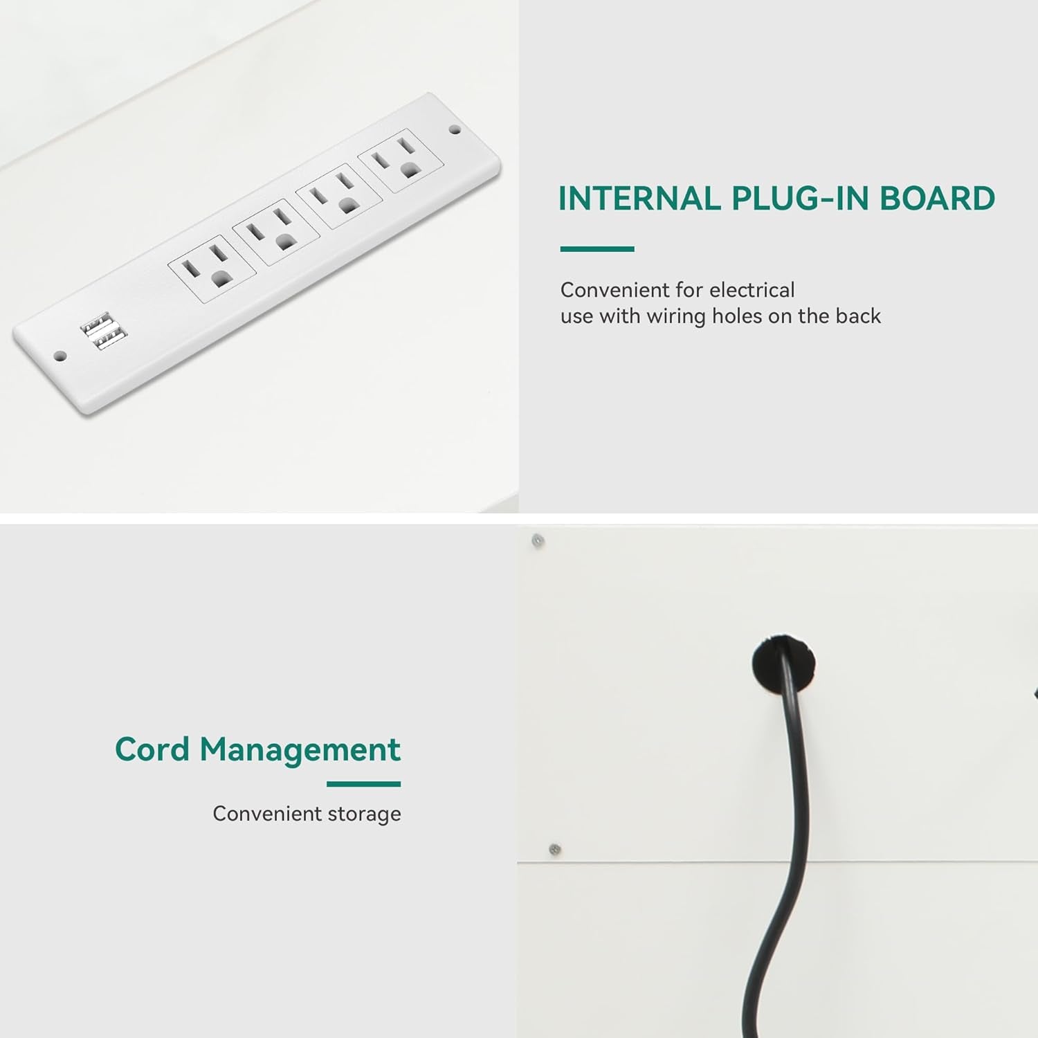 TV Stand for 75/80 Inch TV, White Entertainment Center 70 Inches Wide, Media Furniture TV Table with with Power Outlet, TV Consoles for Living Room, Curved Desktop