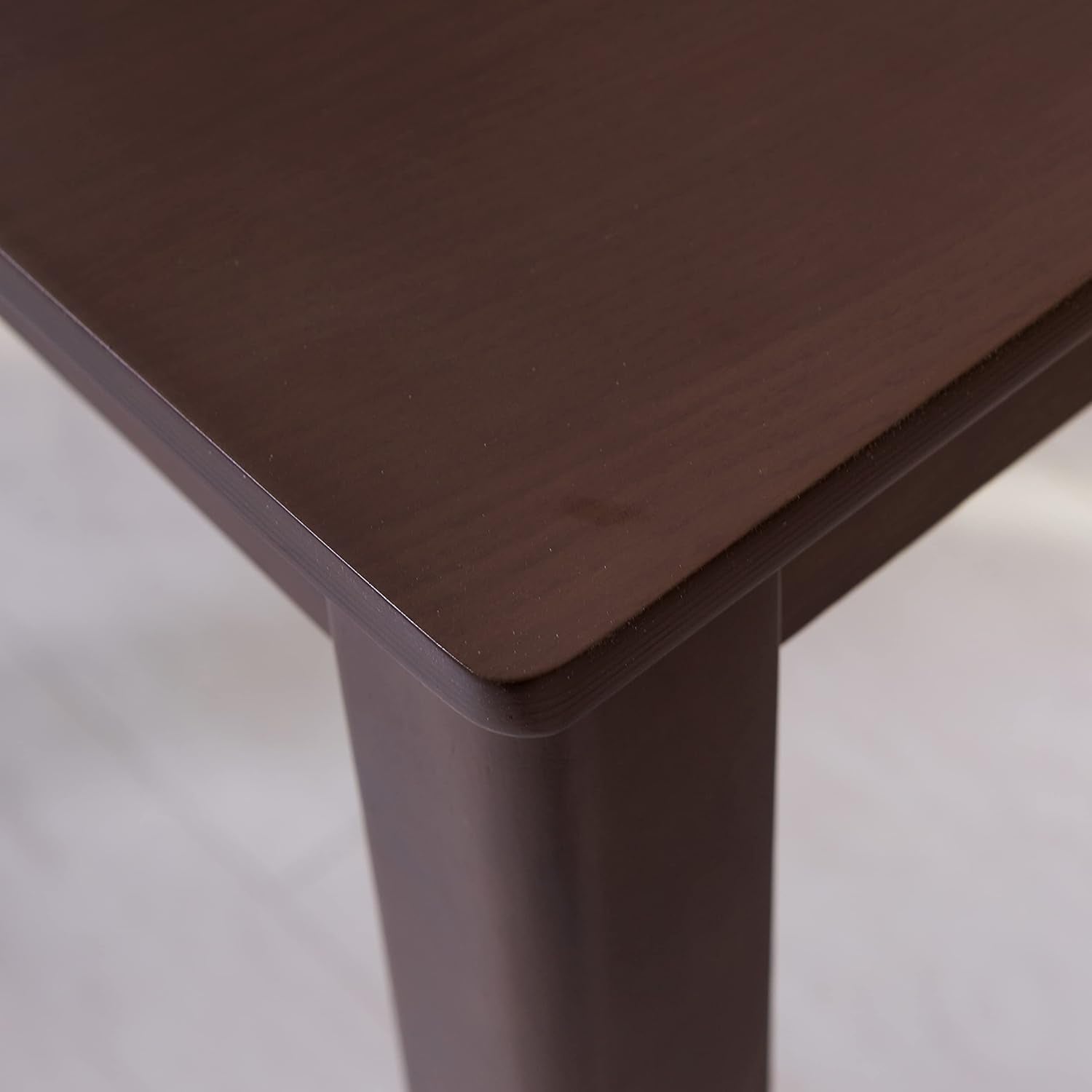 Cabin 33.5" Wooden Dining Table/Small Rectangular Modern Farmhouse Solid Wood Kitchen Table Desk (Walnut)