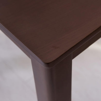 Cabin 33.5" Wooden Dining Table/Small Rectangular Modern Farmhouse Solid Wood Kitchen Table Desk (Walnut)