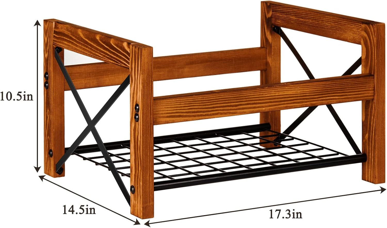 Vinyl Record Holder – 1 Pack Only – Fits 7"–12" Albums, Holds 50–100 Records, Dvds, or Cds – Modern Wooden Storage Stand, File Organizer Rack, Brown
