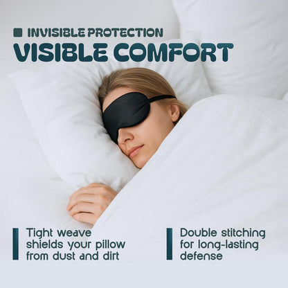King Pillow Covers with Zipper 2 Pack - 20 X 36 Ultra-Soft, Cozy and Noiseless King Pillow Protector, 200 Thread Count, Fade-Resistant Pillow Shams
