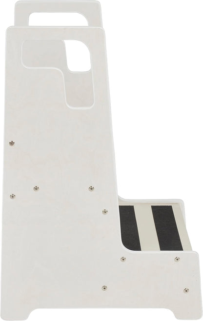 Reach-Up Step Stool with Handles, Kids Furniture, White Wash