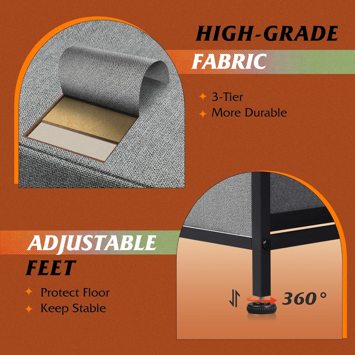 Dresser for Bedroom with 5 Drawers, Wide Chest of Drawers, Fabric Dresser, Storage Organizer Unit with Fabric Bins for Closet, Living Room, Hallway, Dark Grey