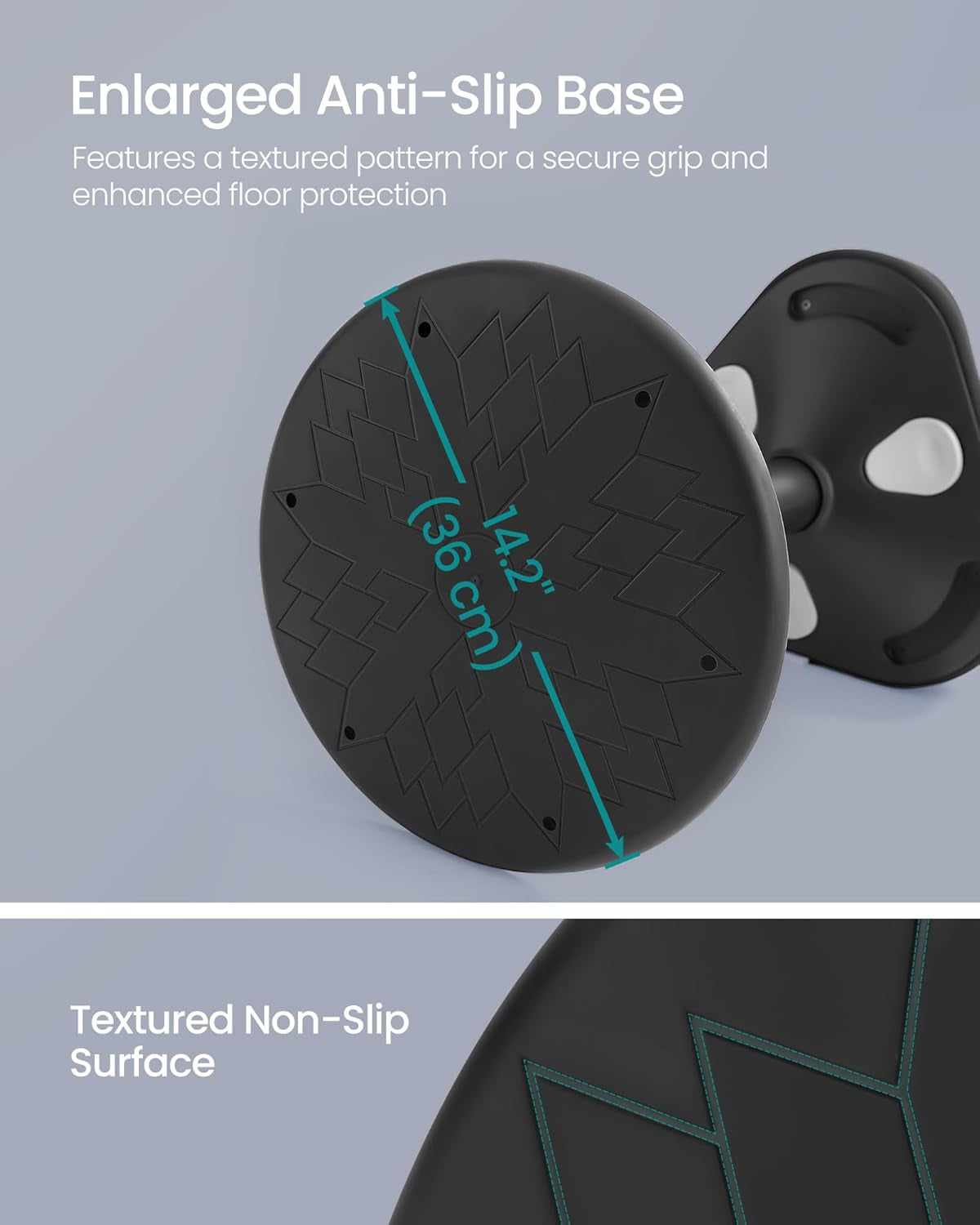 Ergonomic Wobble Stool, Height Adjustable Standing Desk Stool 23.3-33.1 Inches, Swivel Balance Chair with Non-Slip Base, Saddle Seat, for Active Sitting, Office, Home, Ink Black UOSC008B01