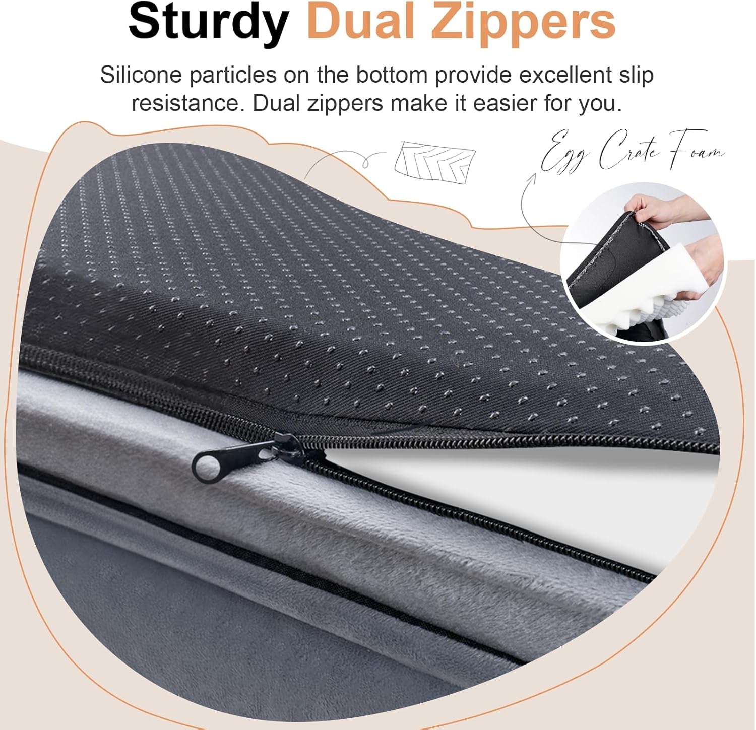 Large Dog Bed Orthopedic Washable: Beds Bolster XL Bed Large Big Dogs Memory Foam Couch Sofa Waterproof with Removable Cover