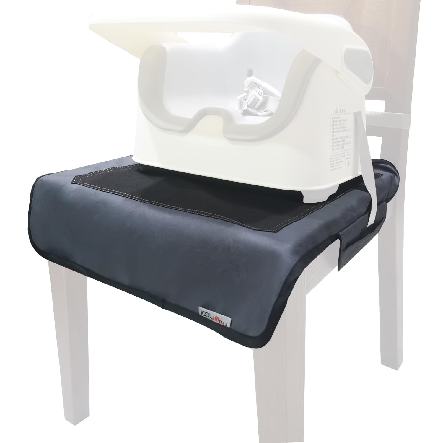 Extra Large Booster Chair Protector Cover,Dining High Chair Seat Cover Protect Booster Chair Cover,Non-Slip Bark Grain Backing, Waterproof,Oil-Proof and Stain-Proof,Easy to Wipe Clean Gray