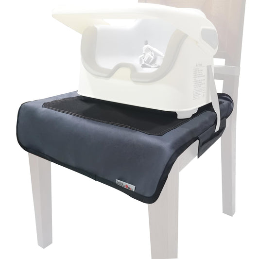 Extra Large Booster Chair Protector Cover,Dining High Chair Seat Cover Protect Booster Chair Cover,Non-Slip Bark Grain Backing, Waterproof,Oil-Proof and Stain-Proof,Easy to Wipe Clean Gray