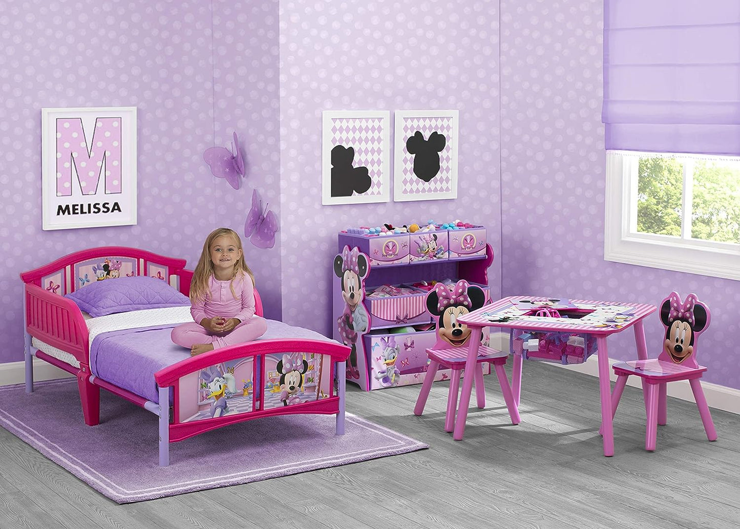 Plastic Toddler Bed, Disney Minnie Mouse