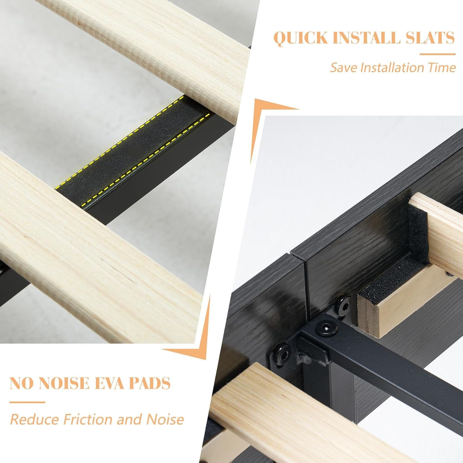 Farmhouse Queen Size Bed Frame with Sliding Barn Door, Wooden Rustic Platform Bed Frame with 47" Tall Headboard, Noise-Free, Solid Wood Slats & Metal Support, No Box Spring Needed, Dark Grey