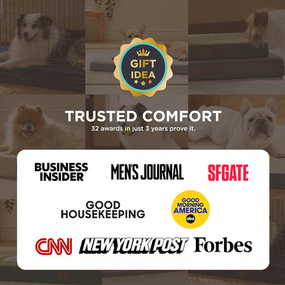 Dog Beds Large Sized Dog - Comfy Flat Pet Beds with Removable Washable Cover, Orthopedic Egg Crate Foam Puppy Mat, Suitable for Pet up to 65 Lbs