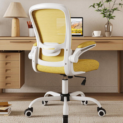 Ergonomic High Back Mesh Office Chair, Adjustable Lumbar Support, Thickened Seat Cushion (Modern, Jasmine)