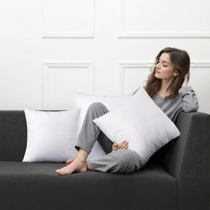 Throw Pillow Insert Premium Pillow Stuffer Sham Rectangle for Decorative Cushion Bed Couch Sofa 12X20 Inch