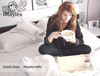 Soft and Breathable 100% Egyptian Cotton Envelope Pillow Shams, Silk like and Cozy Decorative Pillow Covers, Set of 2, Dark Green, King