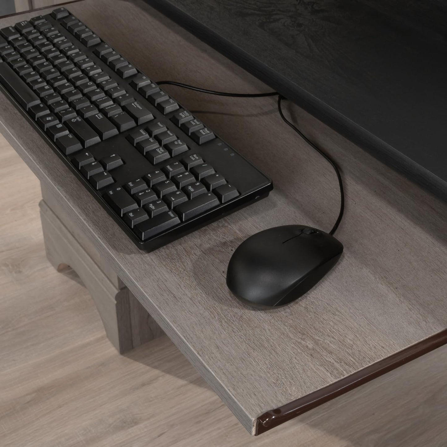 Computer Desk Engineered Wood Brown Designed for Efficient Home Office Use with a Stylish Brown Finish Home Offices, Study Areas Compact Design