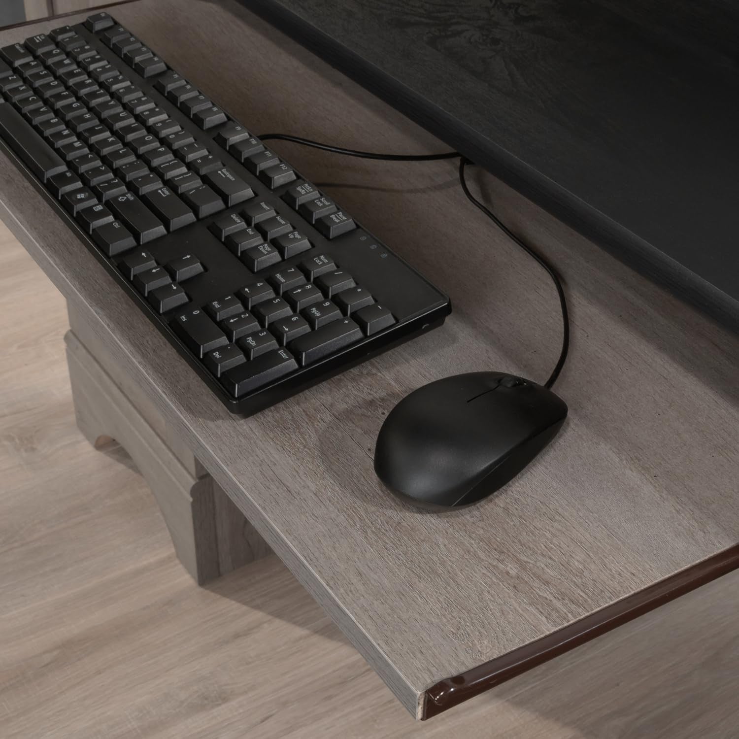 Computer Desk Engineered Wood Brown Designed for Efficient Home Office Use with a Stylish Brown Finish Home Offices, Study Areas Compact Design