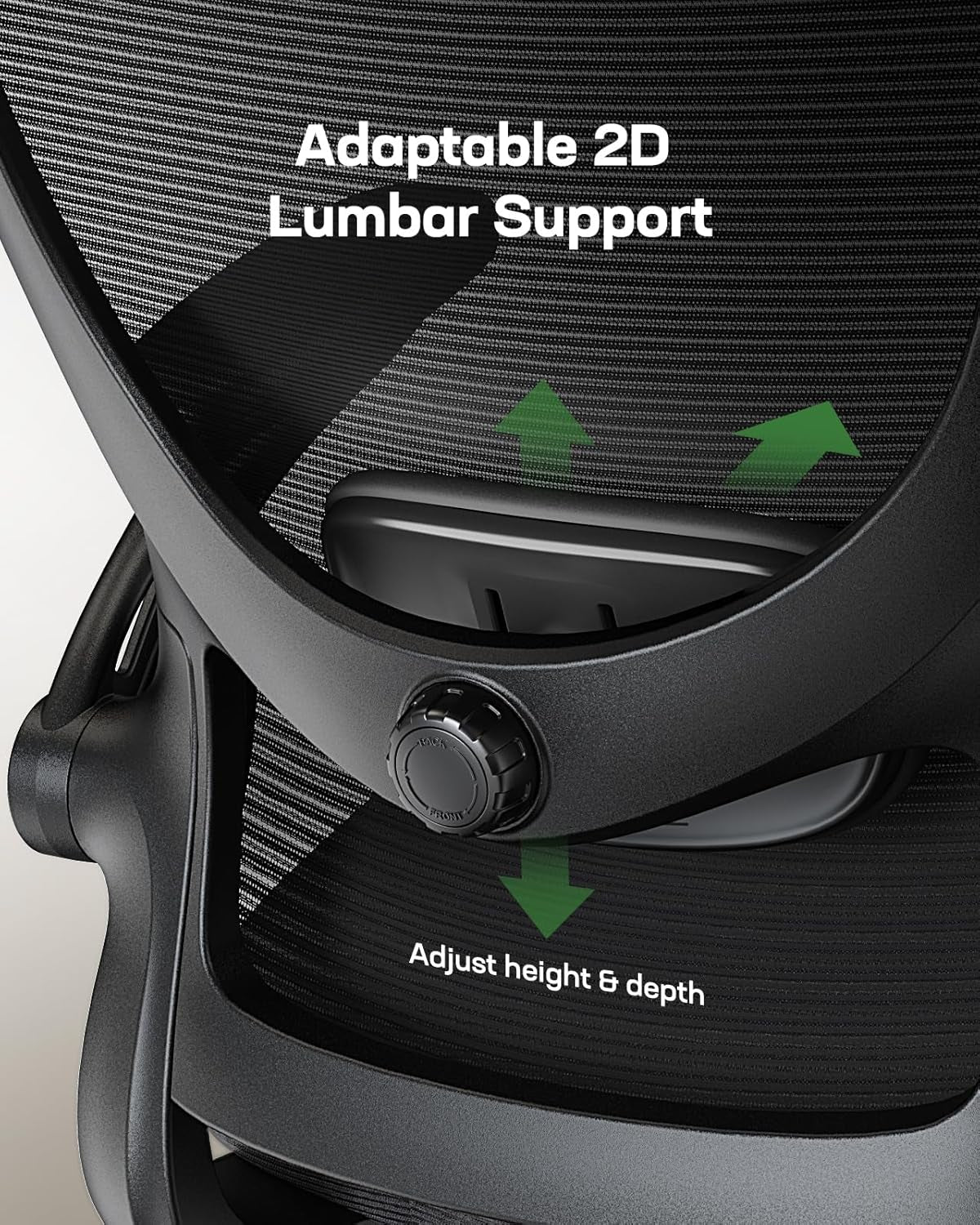 Office Chair Ergonomic Desk Chair with 3 Ways PU Armrests and Adjustable Lumbar Support Breathable Mesh Computer Chair Executive Rolling Swivel Comfy Task Chair for Home Office Gaming
