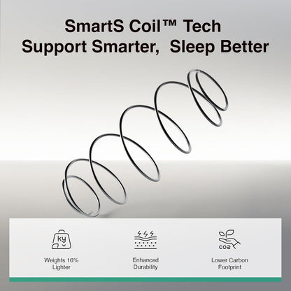 10 Inch Queen Size Mattress in a Box, Hypoallergenic & Back Pain Relief, Hybrid Queen Mattresses with Smarts Coils, Fiberglass Free Certipur-Us Certified Colchones No Box Spring Needed