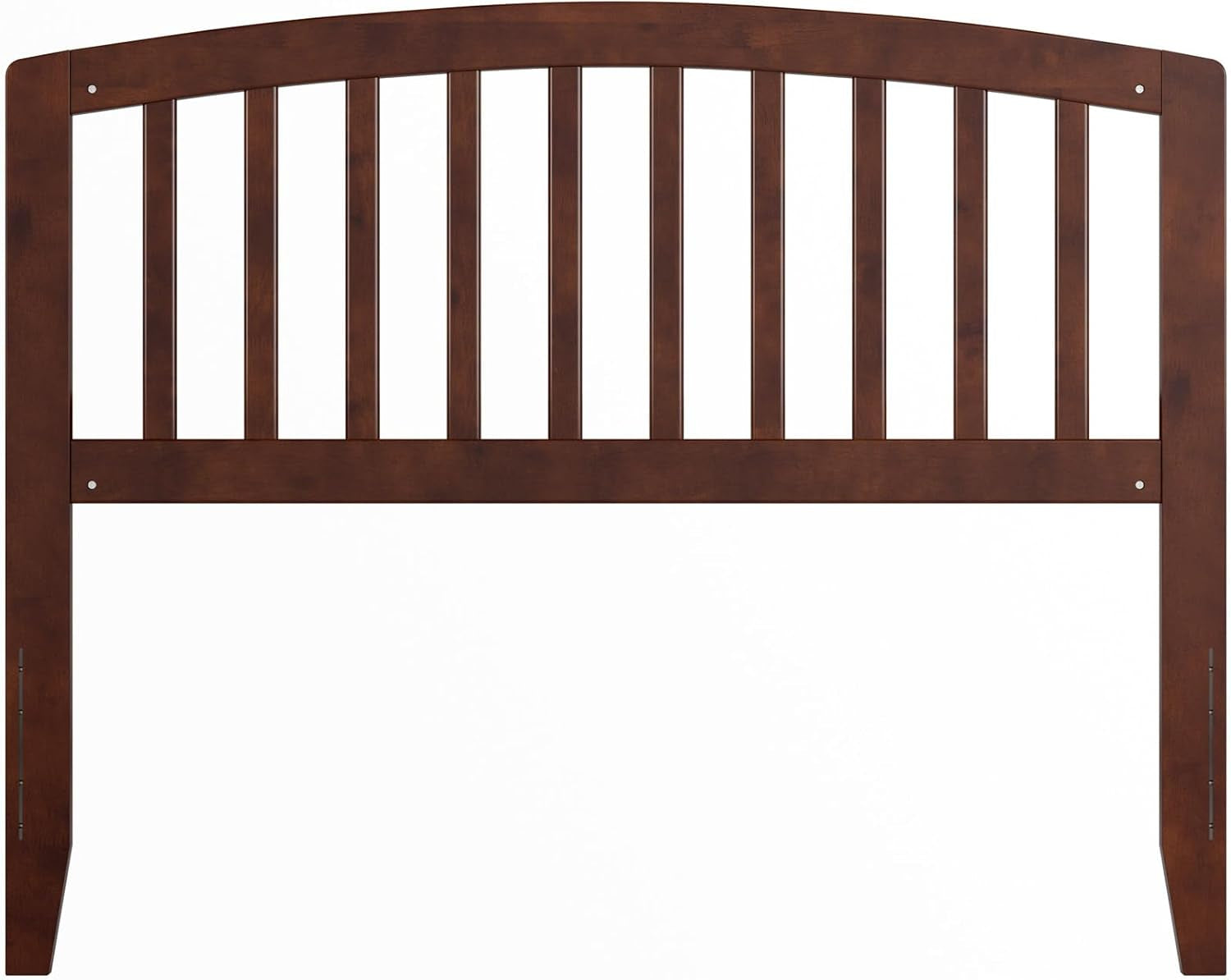 , Richmond Slatted Full Solid Wood Headboard, Walnut