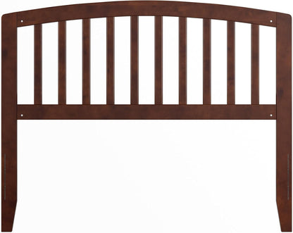 , Richmond Slatted Full Solid Wood Headboard, Walnut