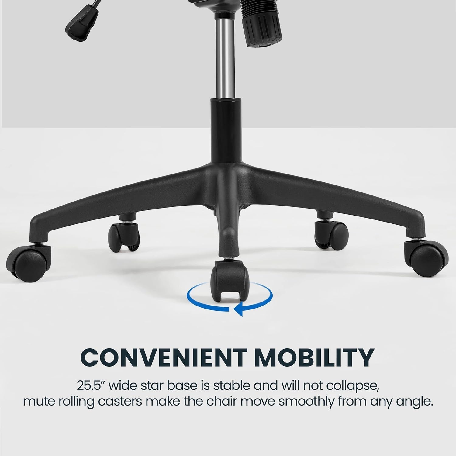 Ergonomic Office Chair, High Back Desk Chair with Headrest and Flip-Up Armrest Lumbar Support for Home Office Meeting Room Study, Black