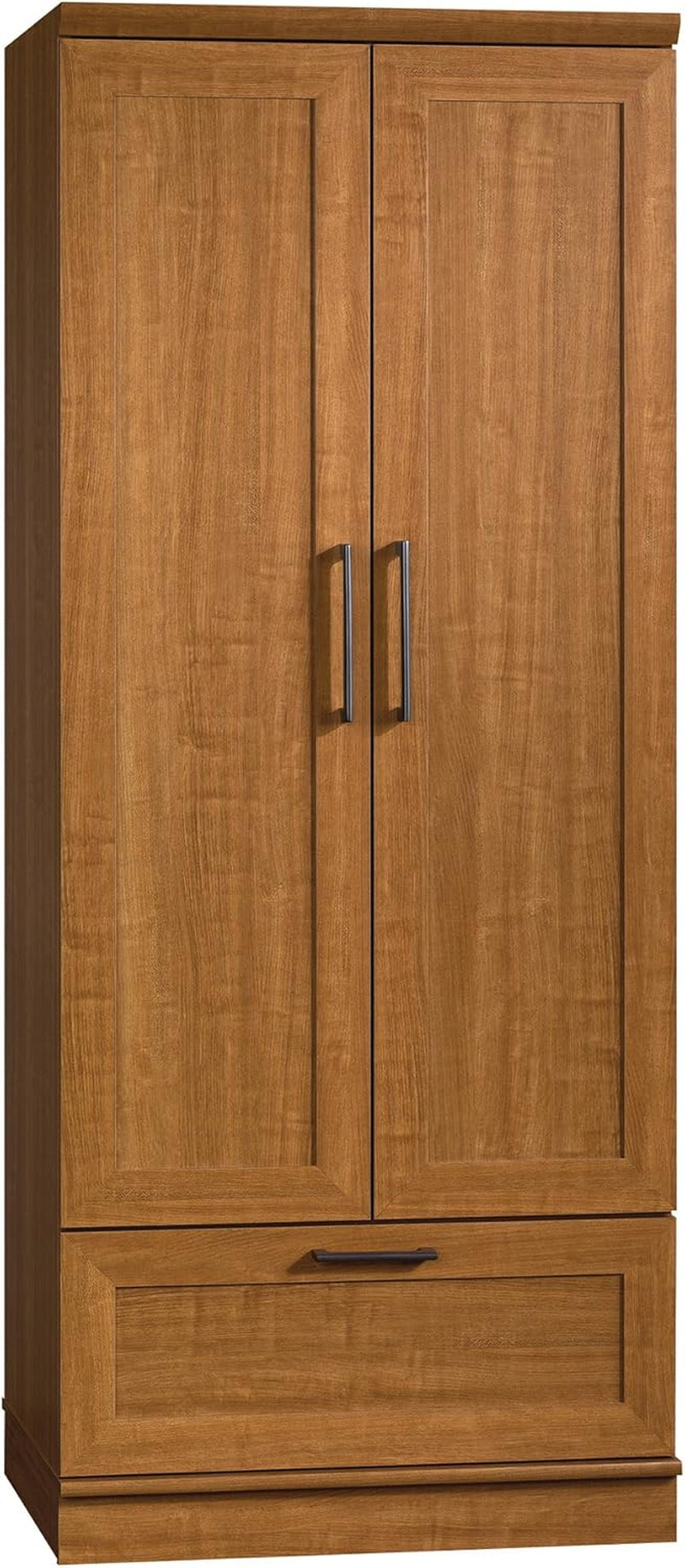 411802 Homeplus Wardrobe/Storage Cabinet, L: 28.98" X W: 20.95" X H: 71.18", Sienna Oak Finish