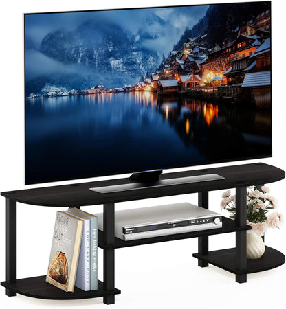 Turn-S-Tube Wide TV Entertainment Center, Espresso/Black