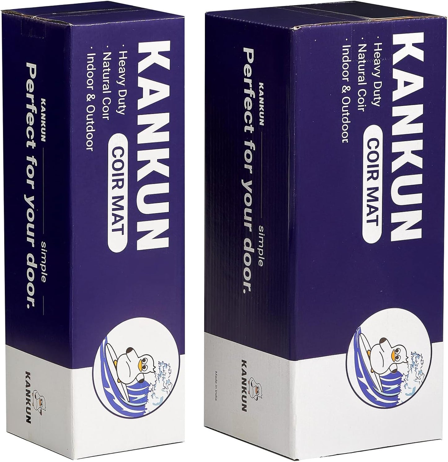 Halloween Coco Coir Door Mat with Heavy Duty Backing, Welcome Doormat (17" X 30"), Doormat Entrance (Welcome1 - Halloween)