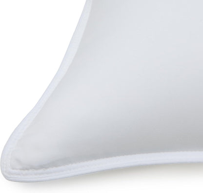 down Alternative Bed Pillows for Back and Side Sleepers, Medium Density, King Size, 36" X 20", White, 2-Pack